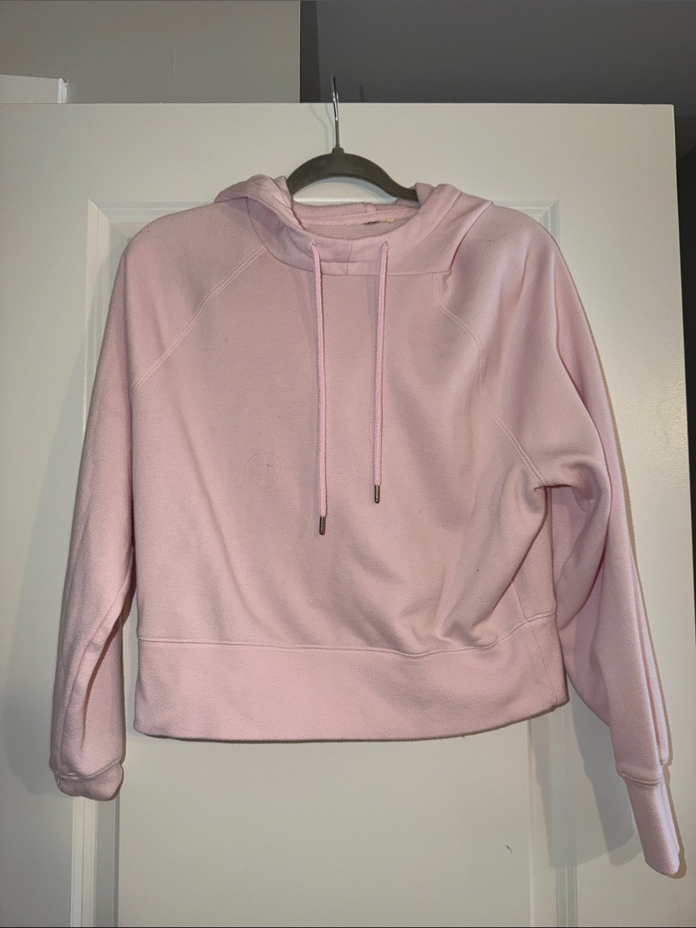Everyday Cropped Pink Hoodie - Women's Pullover